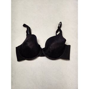 Vanity Fair Bra: Beauty Back Lace Full-Coverage Underwire Bra 75346 size 36D Bla